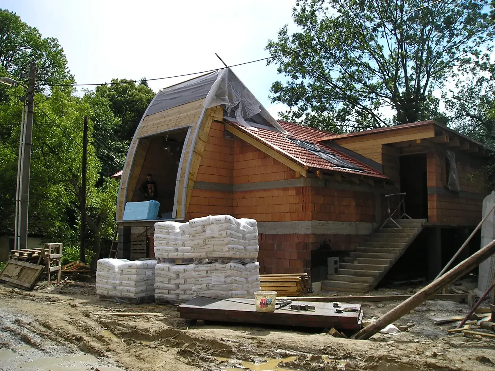Villa Rut s garážou, stavebná činnosť